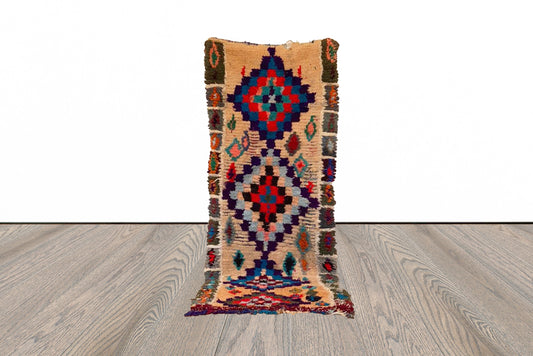 Tapis tissé berbère marocain 3x7 pi.