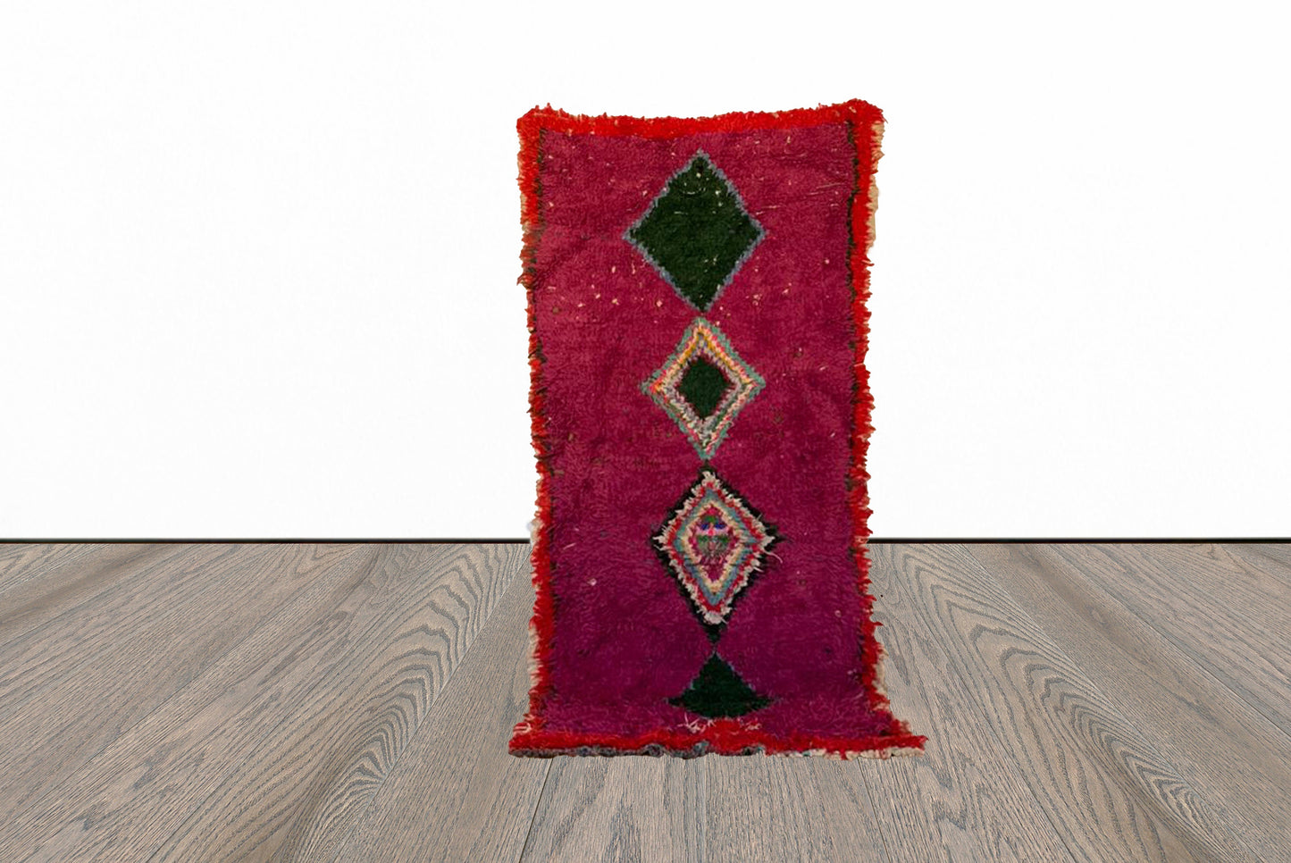 Tapis marocain vintage 3x6 pieds.