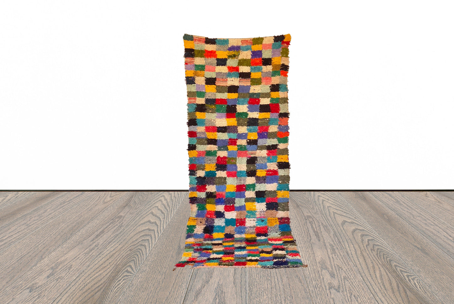 Tapis de couloir marocain coloré 4x10 pi.