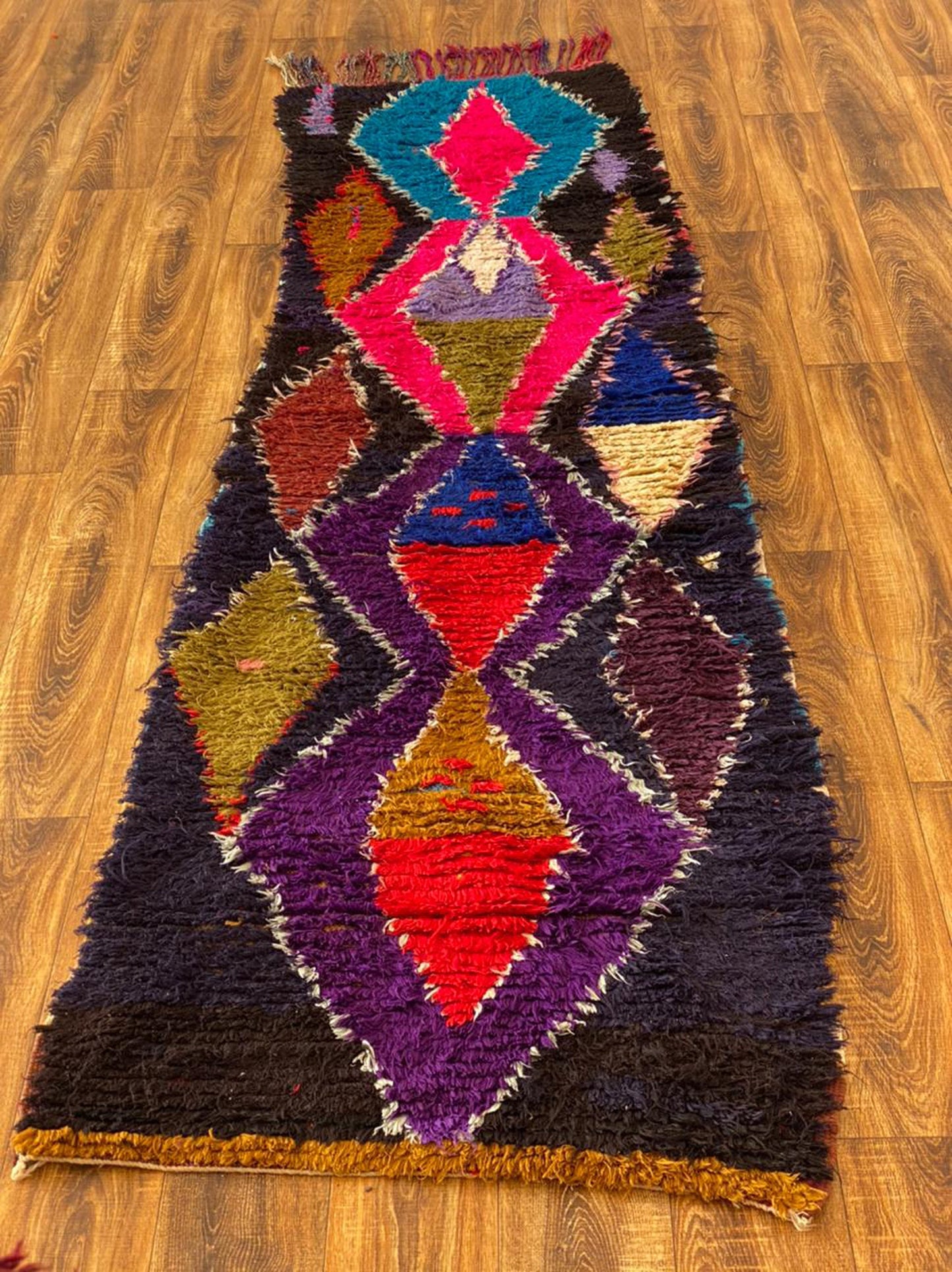 Tapis de couloir berbère marocain 3x9 pi.