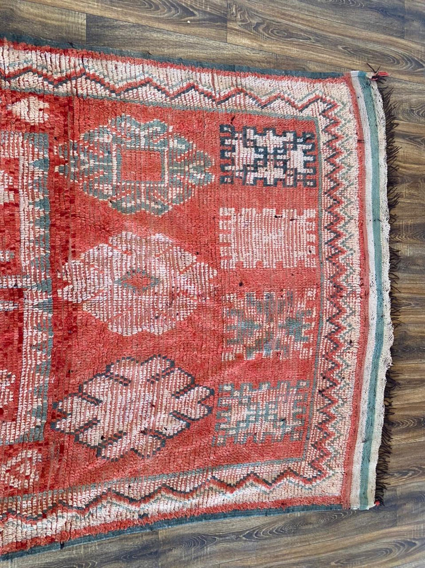 Grand tapis berbère marocain 5x11 pi.