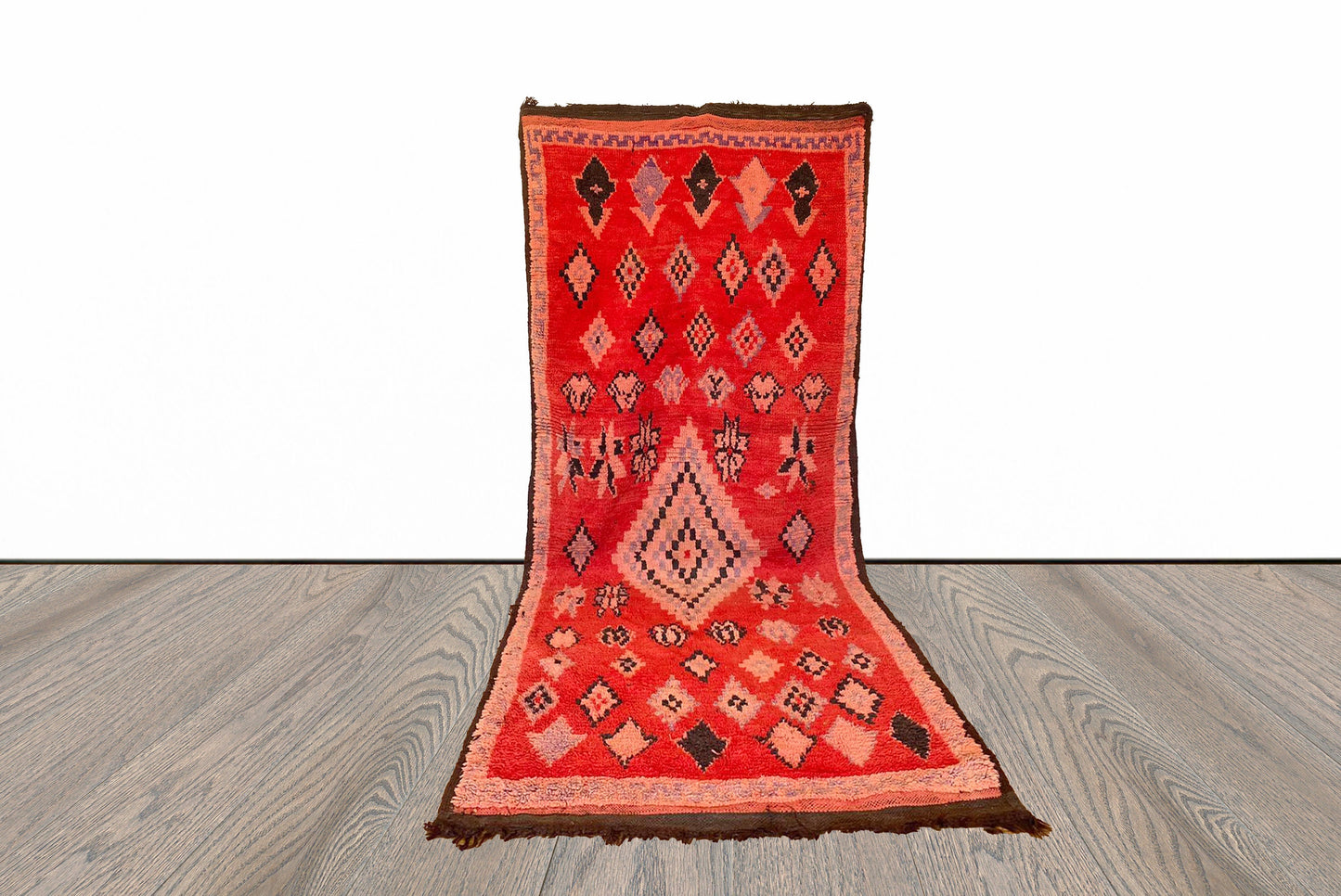 Grand tapis marocain vintage 5x11 pieds.