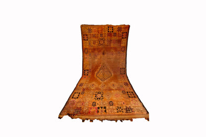 Grand tapis berbère marocain de 7x13 pieds.