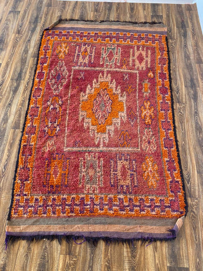 grand tapis berbère marocain 5x9 pieds