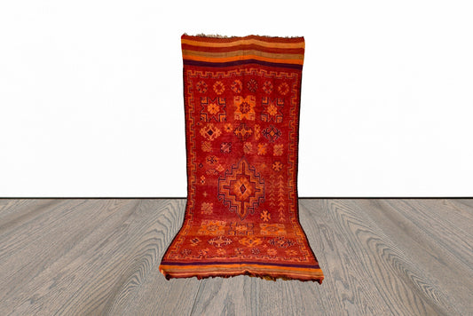 Grand tapis berbère marocain 5x12 pi.