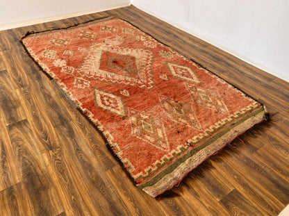 Tapis berbère vintage marocain 6x10 pi.