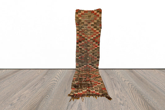 3x10 ft Moroccan narrow runner rug.