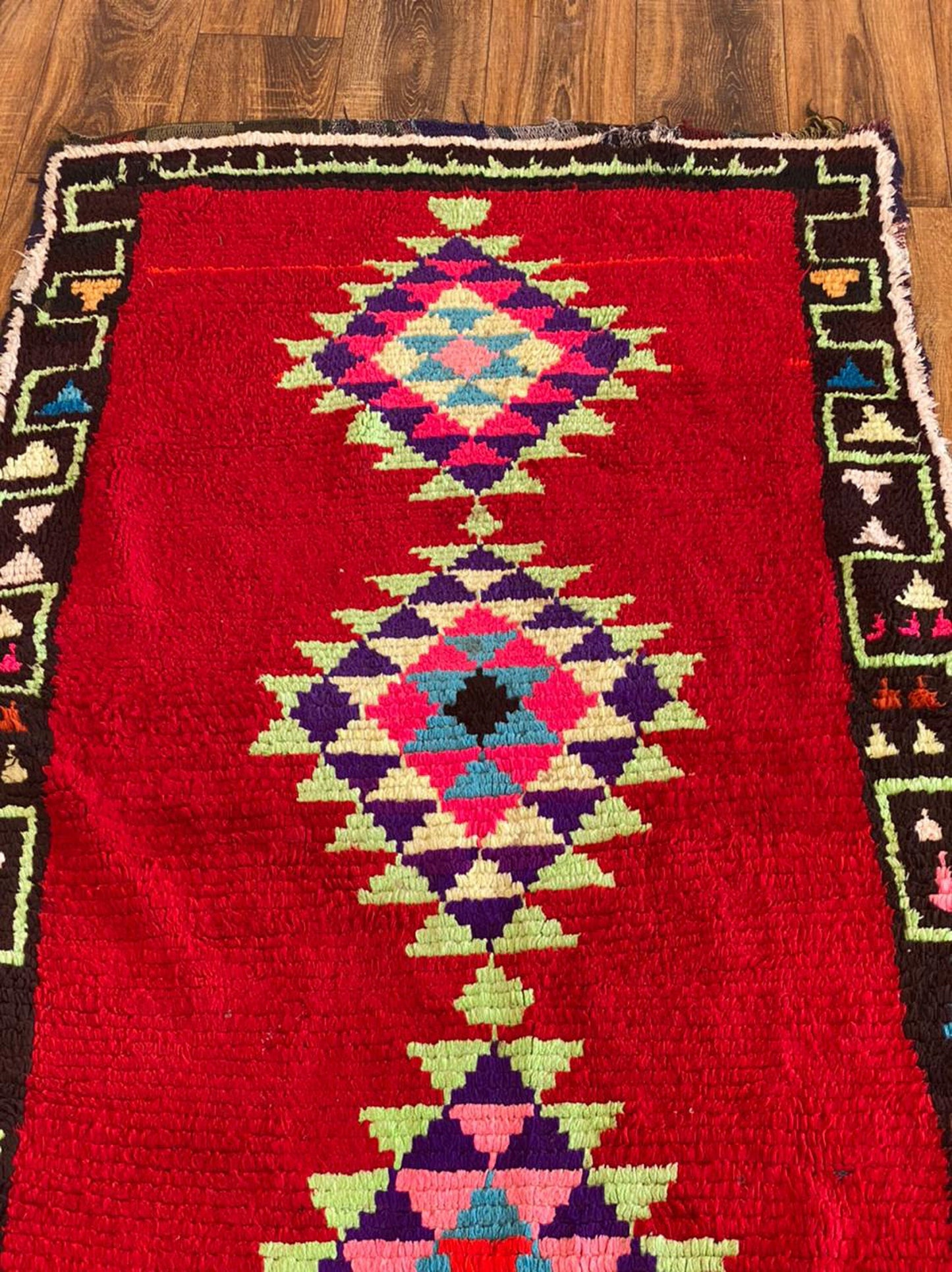 3x10 ft long Moroccan Berber runner rug.