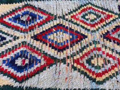 Petit tapis marocain vintage 3x5 pi.