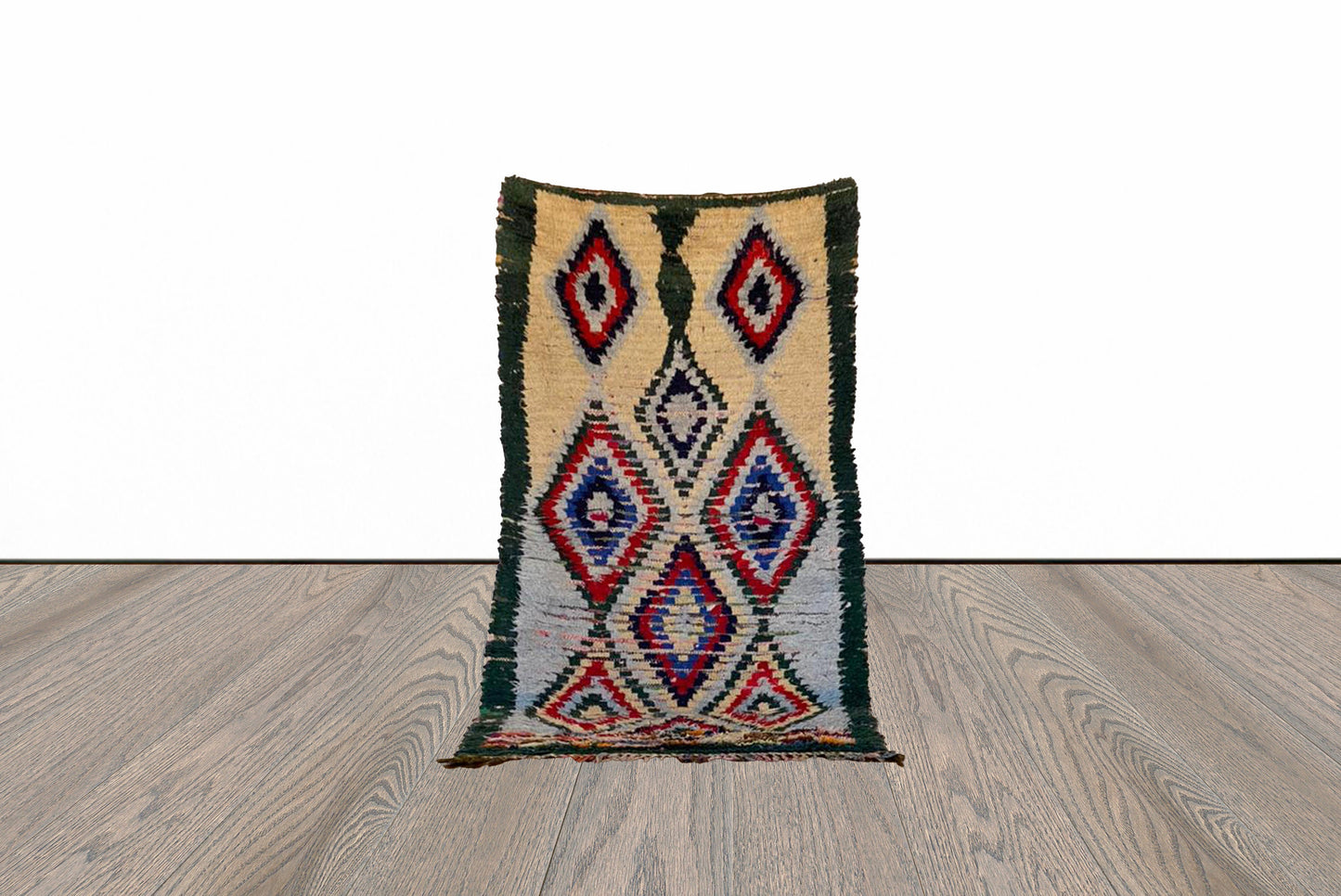 Petit tapis marocain vintage 3x5 pi.