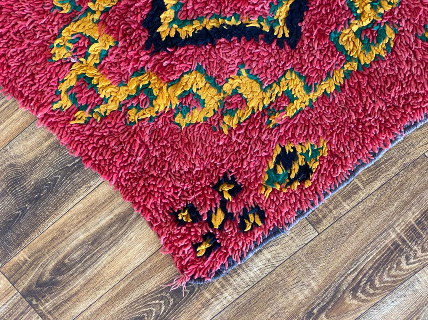 Tapis de couloir marocain coloré 3x9 pi.