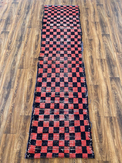 Tapis de couloir à carreaux marocains 3x10 pi.