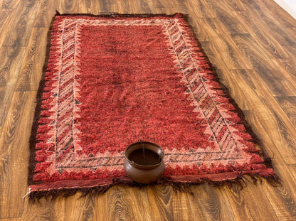 Tapis berbère marocain 4x7 pieds.