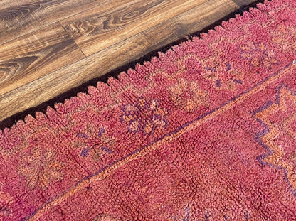 Grand tapis tissé vintage marocain 5x10 pieds.