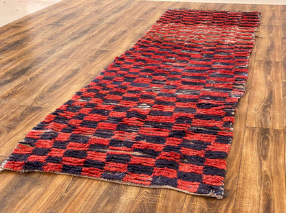 Tapis de couloir à carreaux marocain Norrow 3x10 pi.