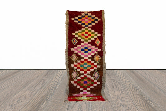 Tapis tissé berbère marocain 3x9 pi.