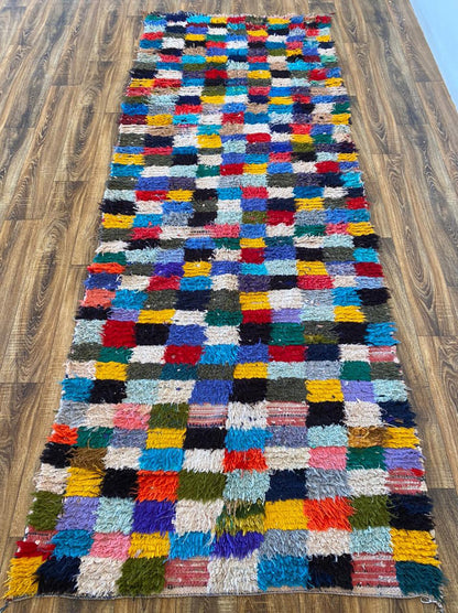 Tapis de couloir marocain coloré 4x10 pi.