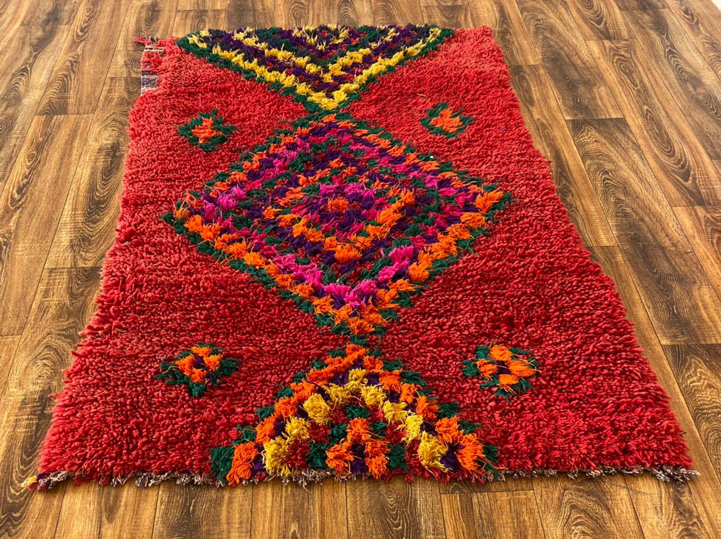 Tapis berbère marocain 4x6 pi.