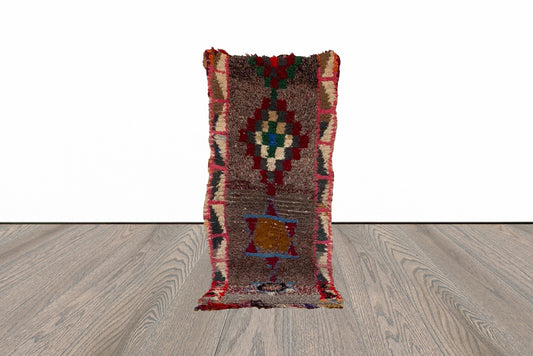 2x6 ft Moroccan vintage Berber rug.