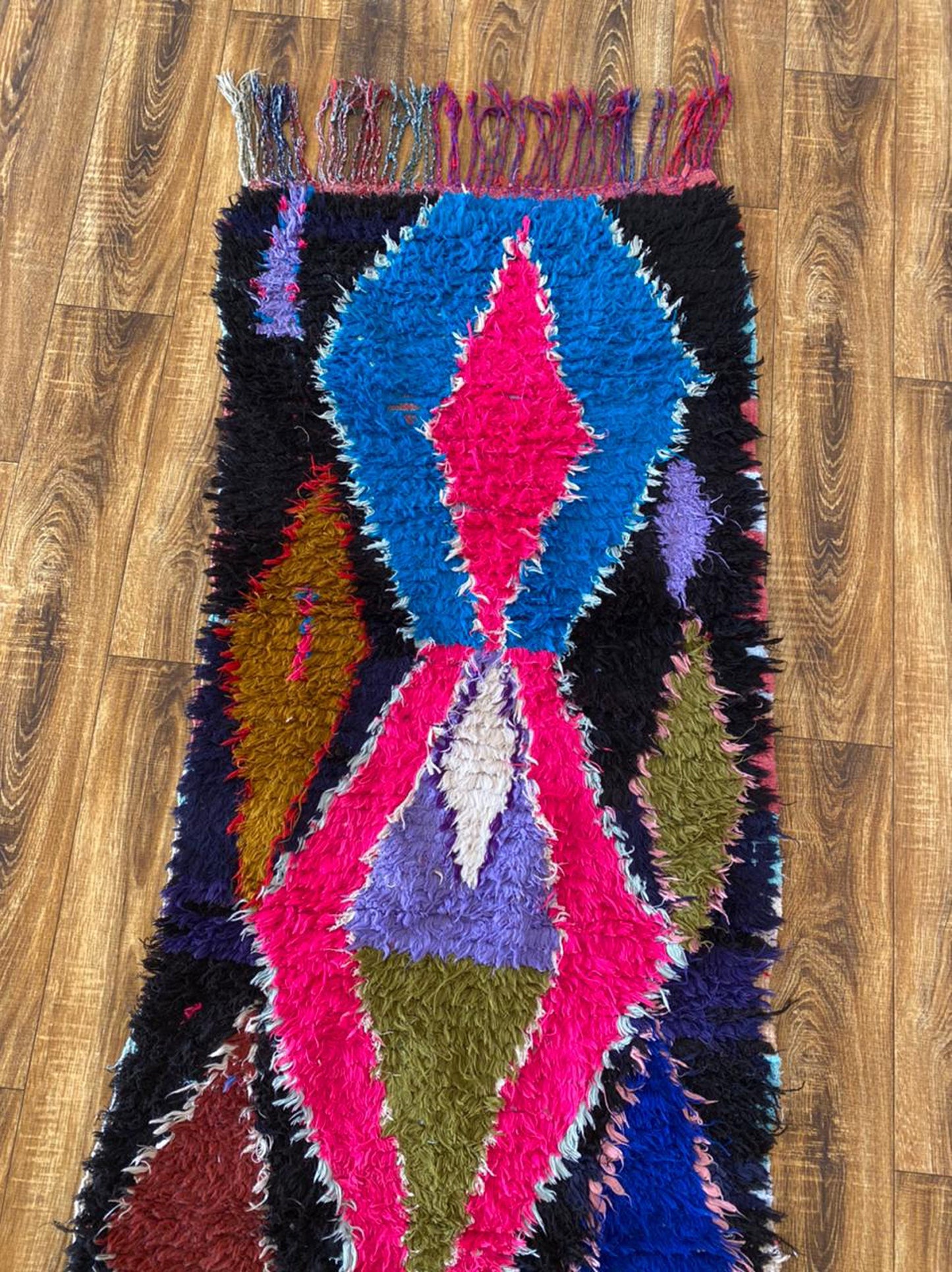 Tapis de couloir berbère marocain 3x9 pi.