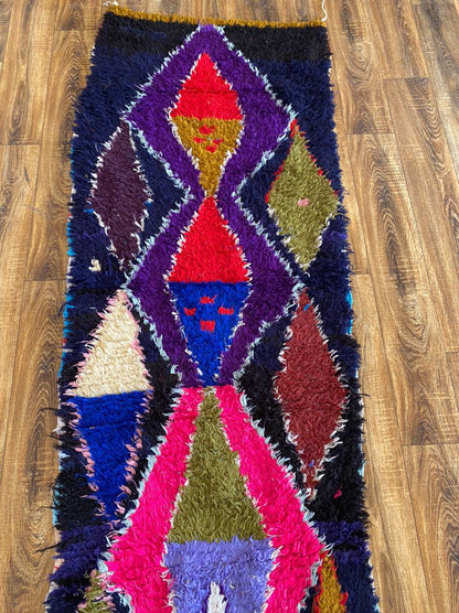 Tapis de couloir berbère marocain 3x9 pi.