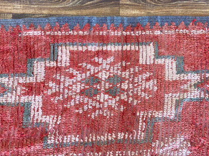 Grand tapis berbère marocain de 6 x 10 pieds.