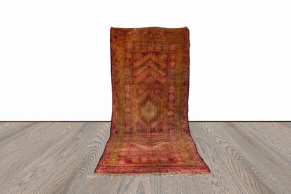 Grand tapis marocain vintage 6x15 pi.