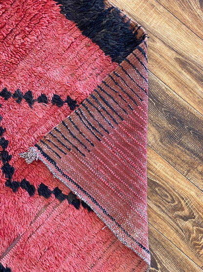 3x13 ft long narrow Moroccan runner rug.