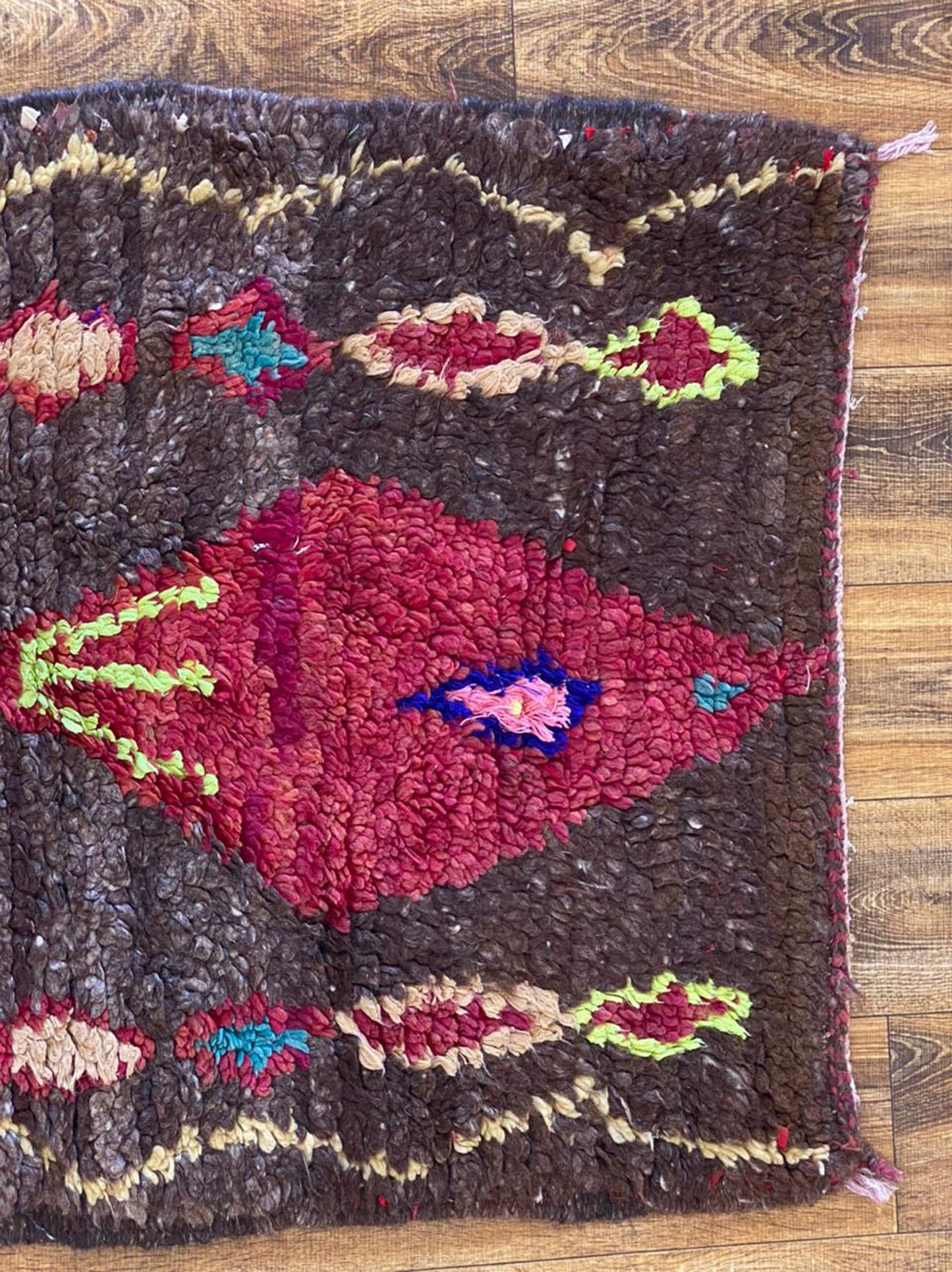 Berber Moroccan runner rug 3x8 ft.