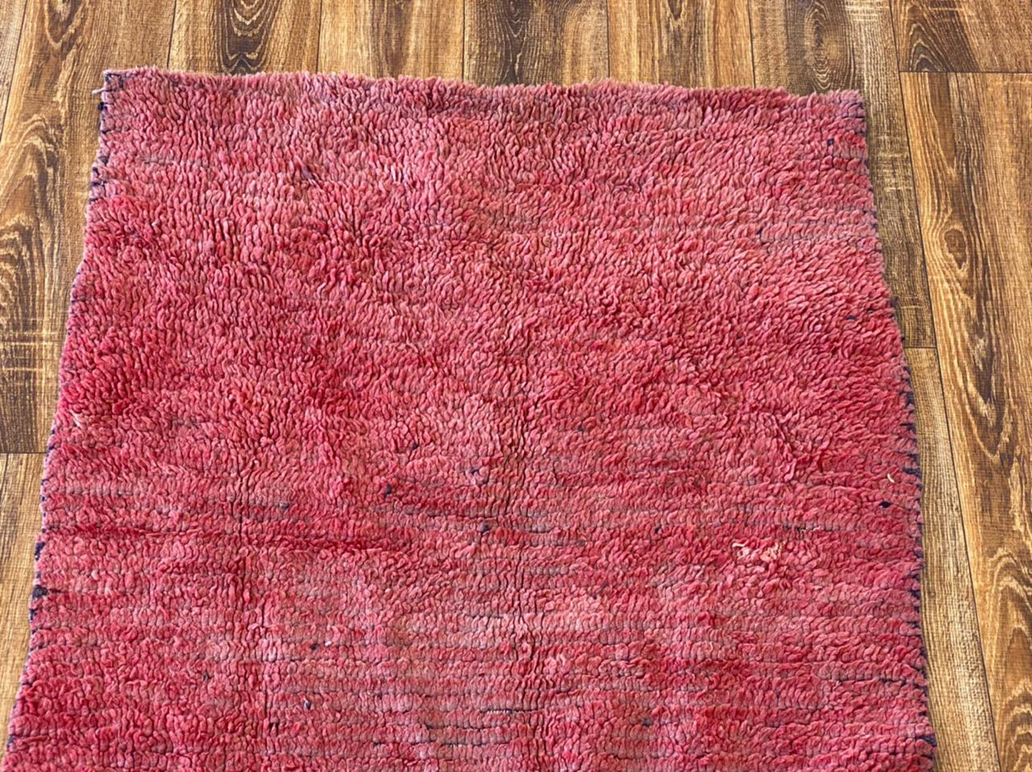 Tapis de couloir berbère marocain en laine 3x9 pieds.