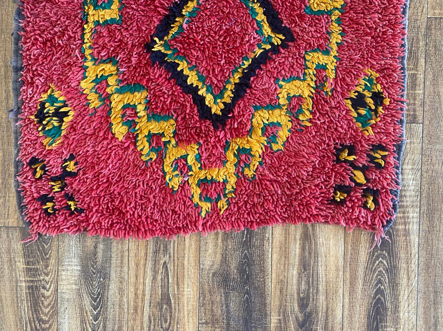 Tapis de couloir marocain coloré 3x9 pi.