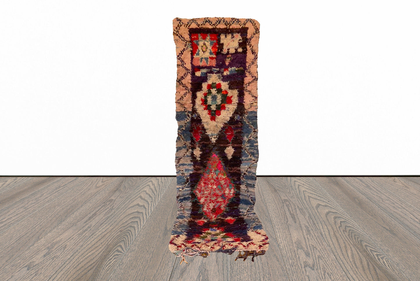 Tapis marocain étroit et coloré 2x9 pi.