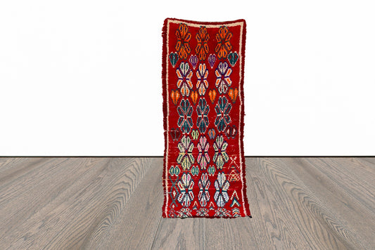 Tapis de couloir berbère marocain 2x7 pieds.