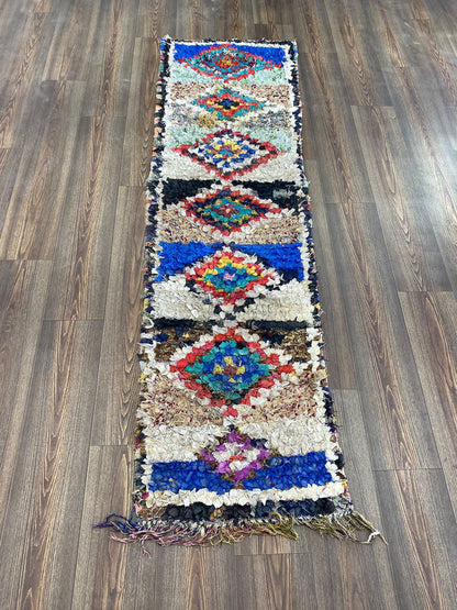 2x7 feet Moroccan Narrow runner Rug, Berber Vintage Rugs.