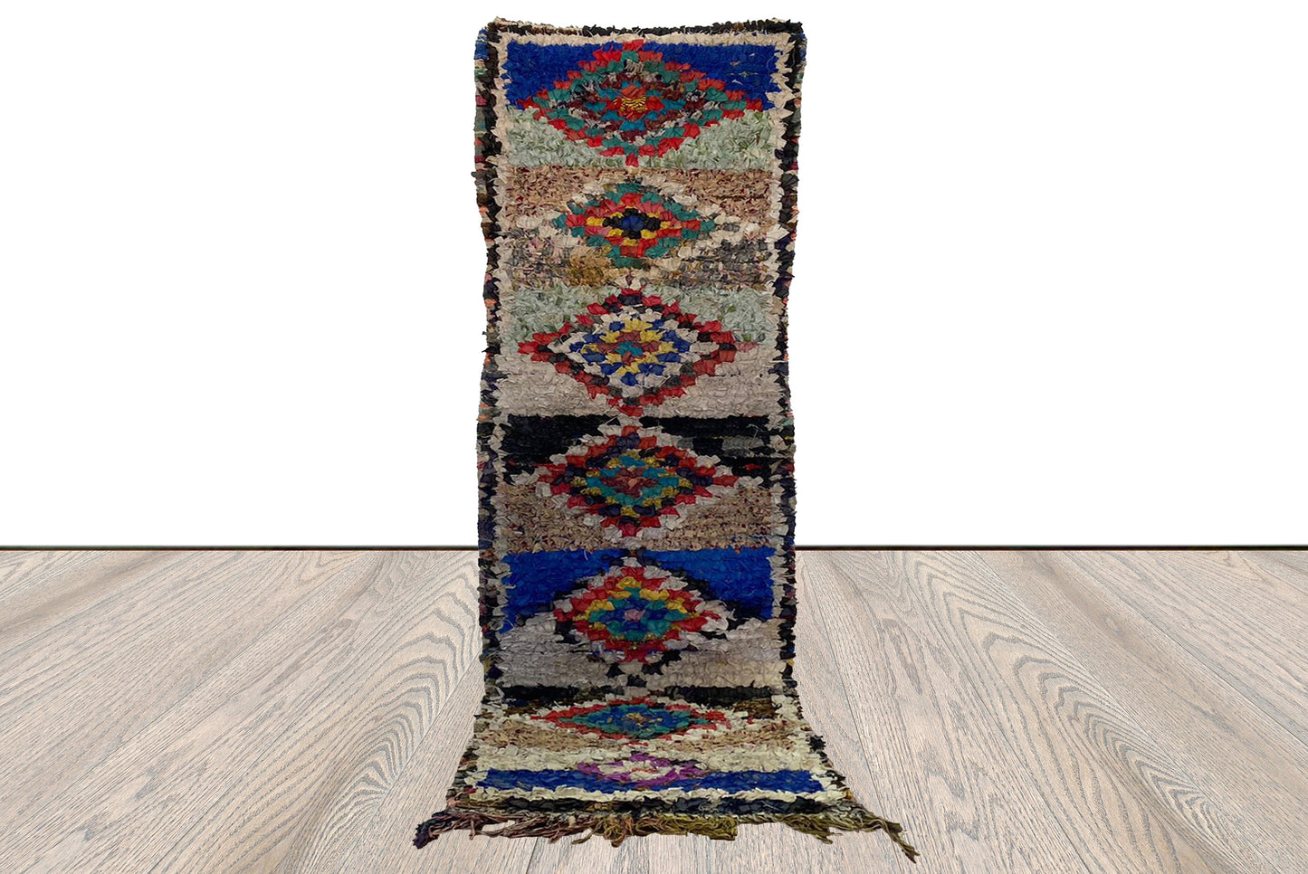 2x7 feet Moroccan Narrow runner Rug, Berber Vintage Rugs.