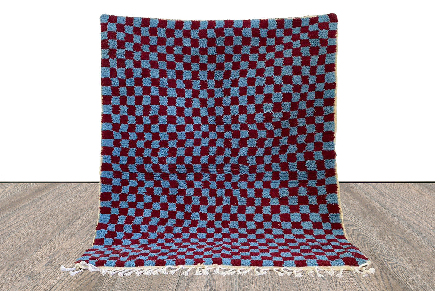 Checkered rug, Moroccan rug - Checkerboard carpet.