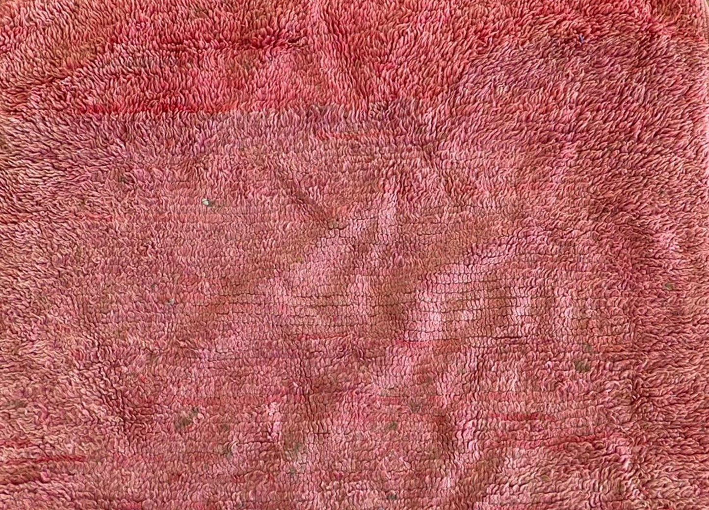 Faded Red Moroccan Rugs 3x7, Vintage Moroccan wool area Rug.