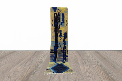 10x2 Feet Abstract Colorful Runner Rug.