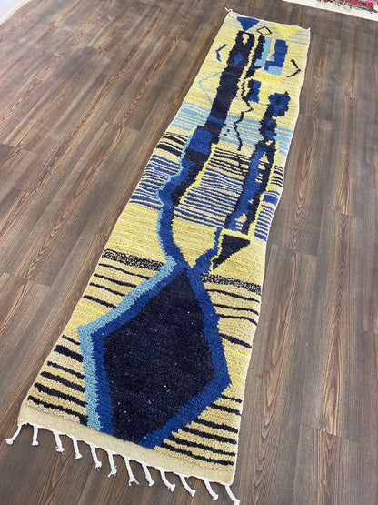 10x2 Feet Abstract Colorful Runner Rug.