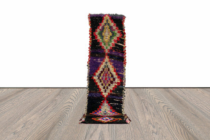 2x10 Long Hallway Moroccan Colorful Runner Rug.