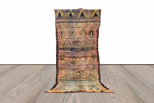 Grand tapis berbère marocain 4x12.