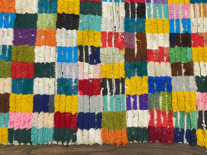 Tapis de couloir à carreaux colorés 3x6.