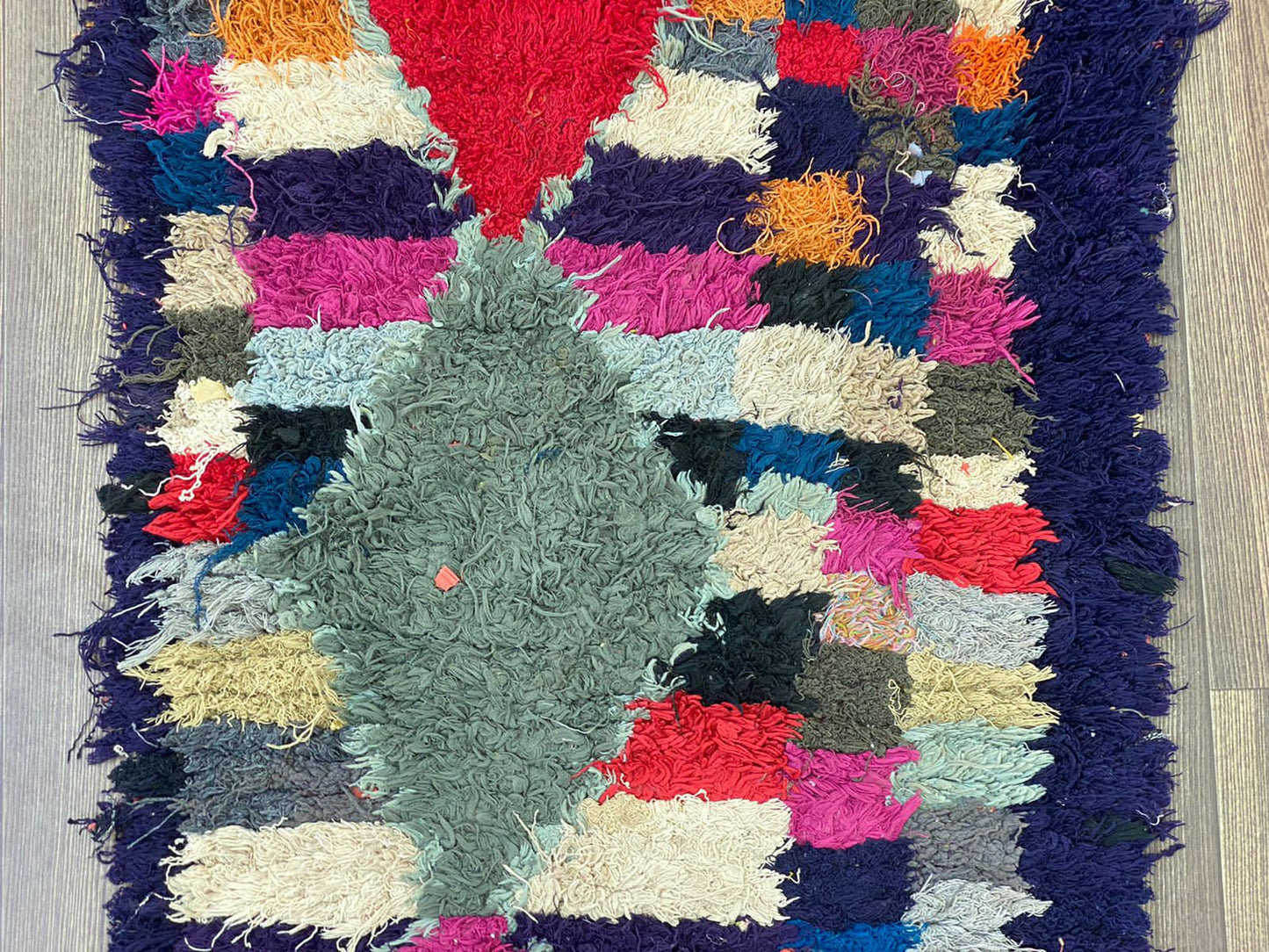 2x5 Small Berber Morocco Runner Rug.