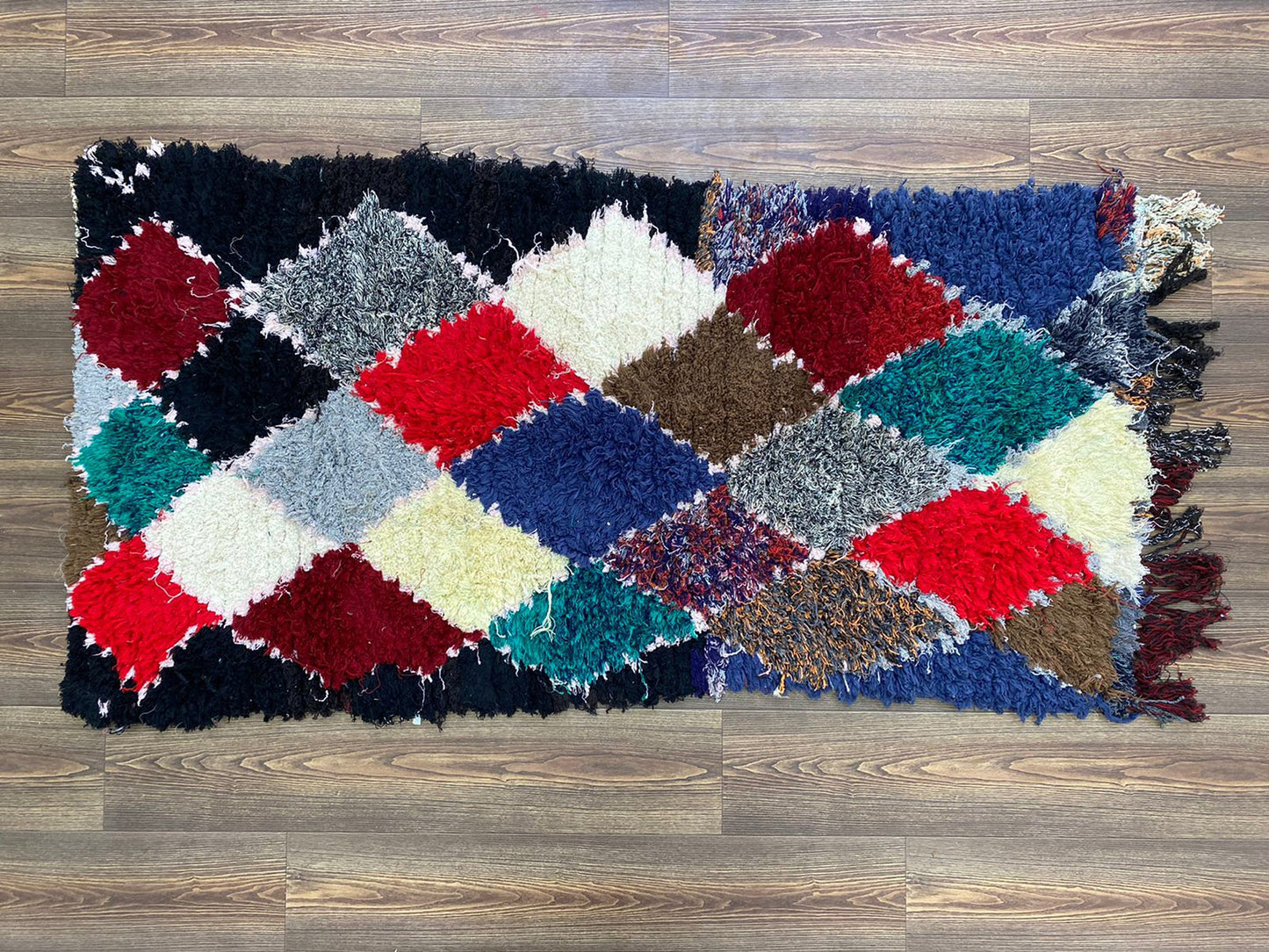 Berber Handwoven colorful runners Rug, 3x6 Narrow Moroccan runner rug