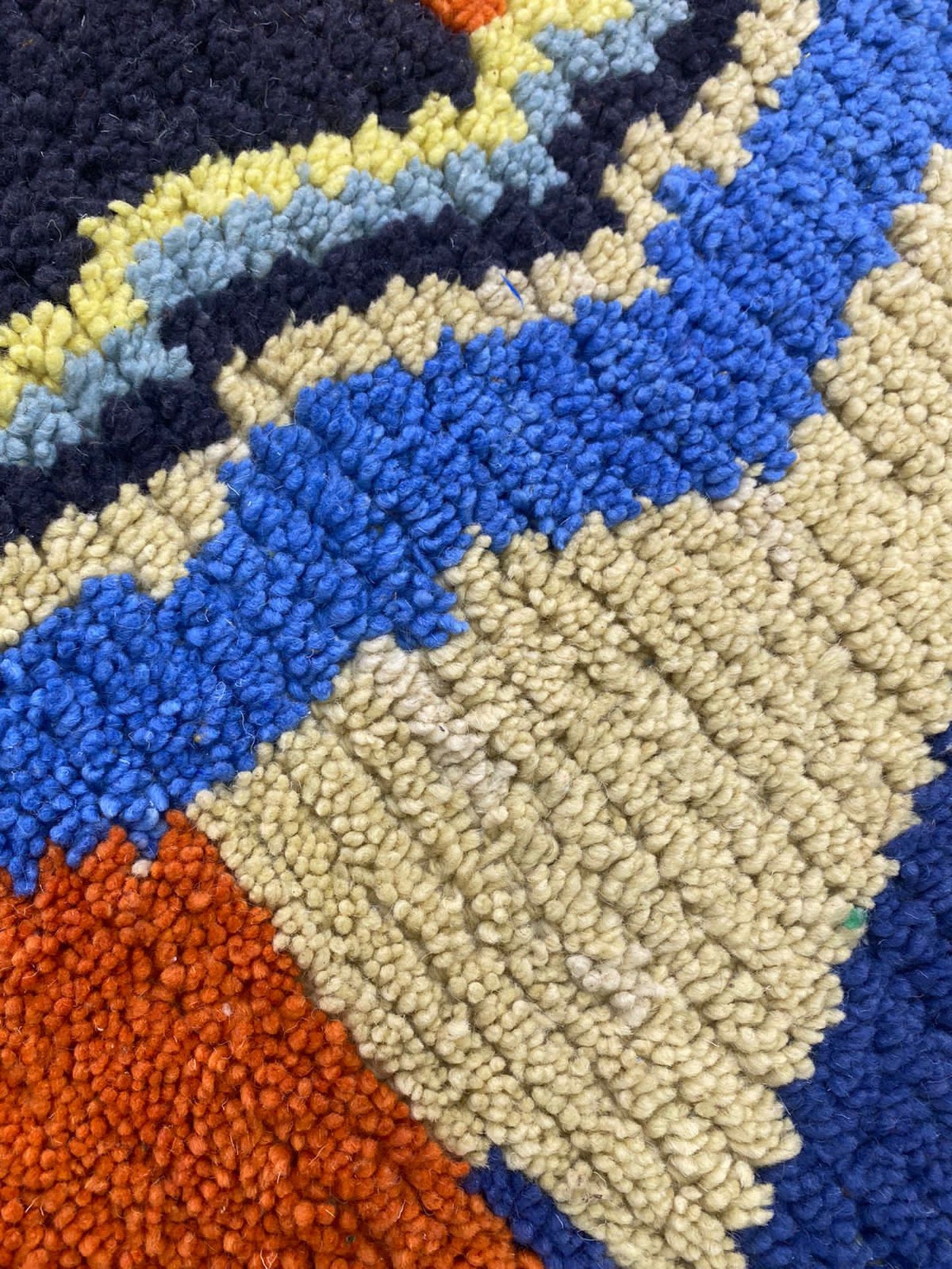 4x6 Feet Abstract Colorful Rug, Soft Area Rug.