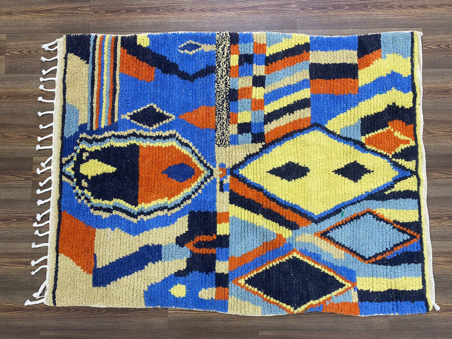 4x6 Feet Abstract Colorful Rug, Soft Area Rug.