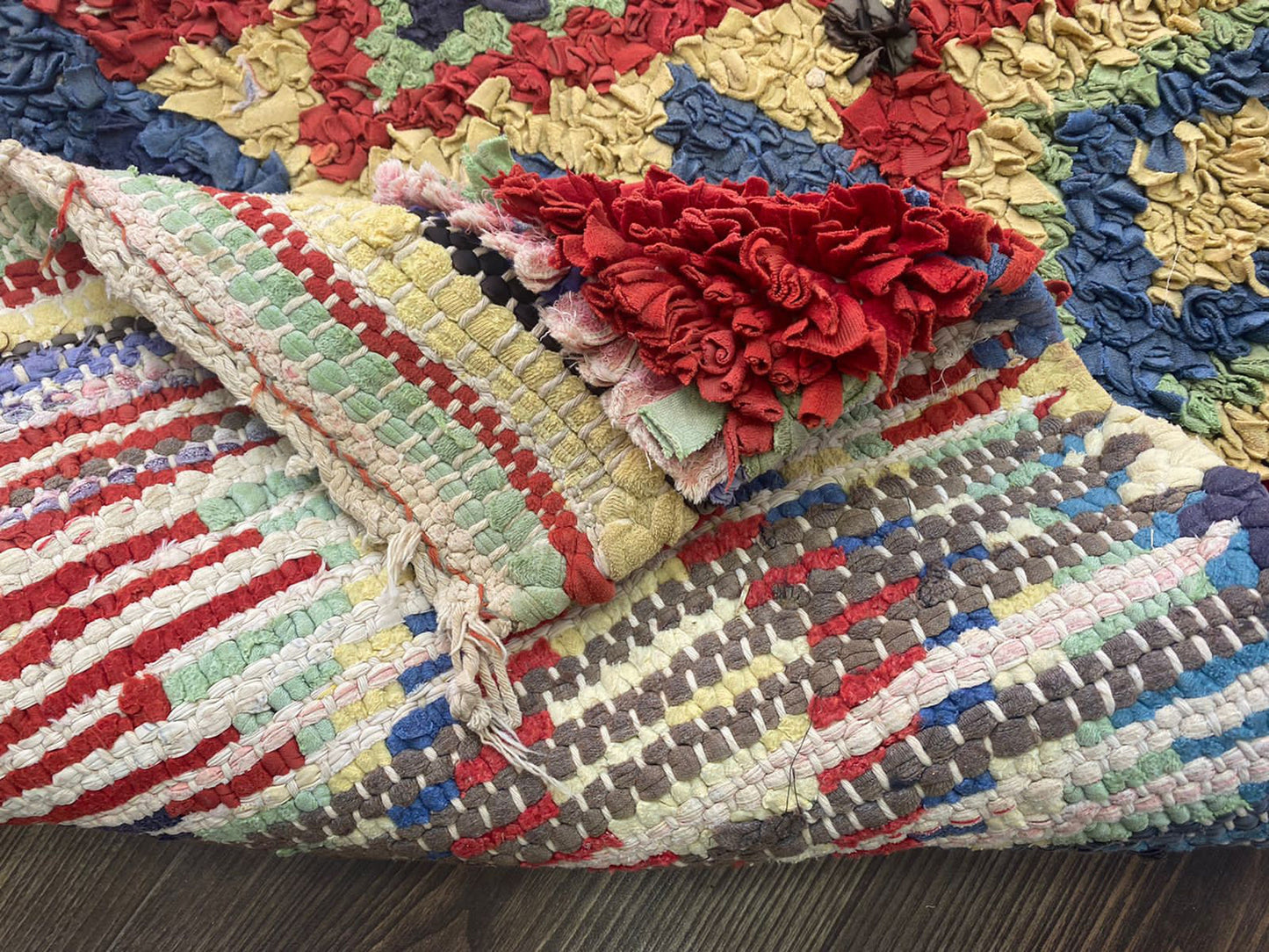 10x3 Colorful Boucherouite Long Runner Rug.