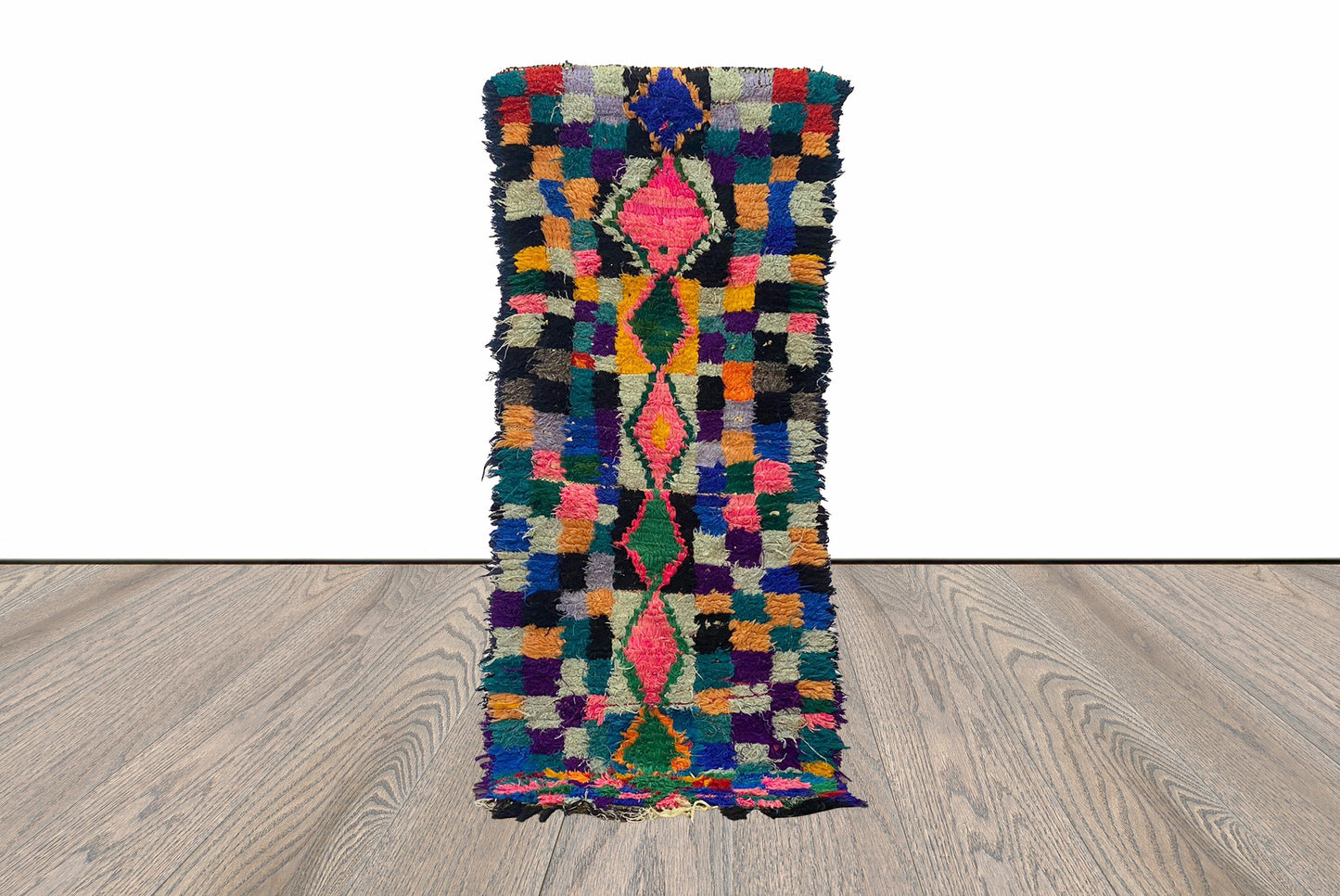 2x6 Narrow Squire Vintage Moroccan Rug Runner.