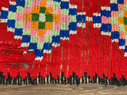 2x10 Vintage Moroccan red runner Rug, Berber narrow long Rugs.