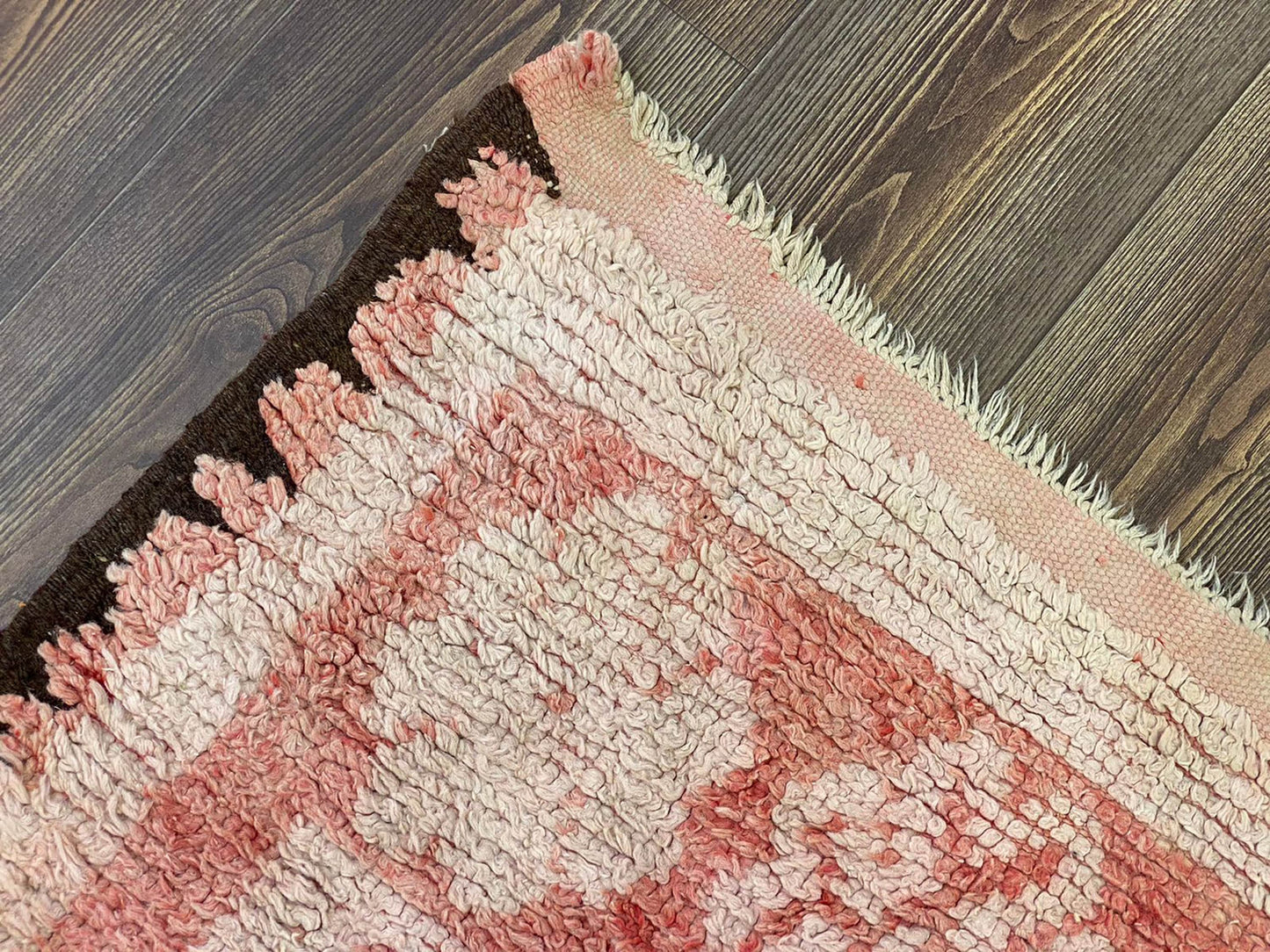 Grand tapis en coton vintage 5x9.